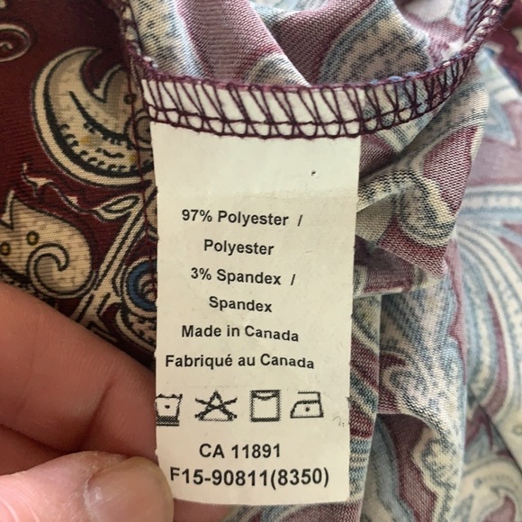 Simone floral 3/4 sleeve cross over midi length dress size S - Picture 8 of 9